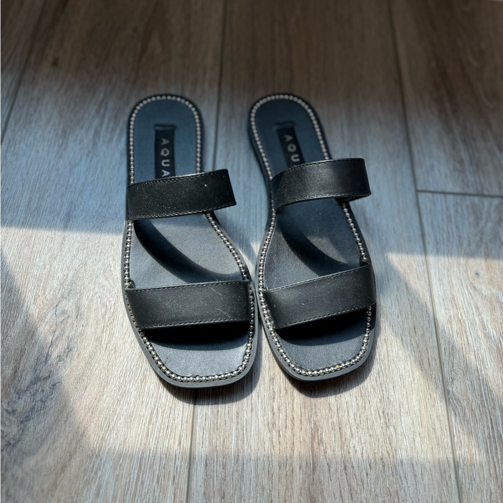 Aqua designer sandals